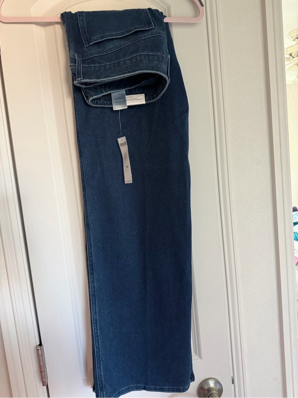 Chicos Classic Dark Blue Women's Wide Leg Jeans Size 1.5 (10)